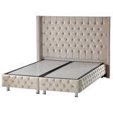 Lit Coffre Armony Beige - Confort, Élégance et Fonctionnalité