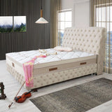 Lit Coffre Sydney Beige - Douceur, Sophistication et Fonctionnalité