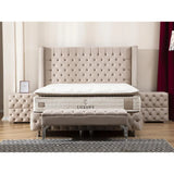 Lit Coffre Armony Beige - Confort, Élégance et Fonctionnalité