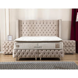 Lit Coffre Armony Beige - Confort, Élégance et Fonctionnalité