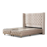 Lit Coffre Armony Beige - Confort, Élégance et Fonctionnalité