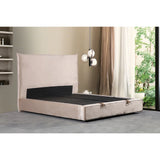 Lit Coffre Lovely - Velours Taupe