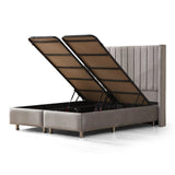 Lit Coffre Tokyo Gris - Design Chic et Branché