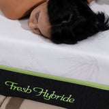Matelas Fresh Hybride Aloe Vera Angels - 27 cm - Hybride - Confort 5 Zones