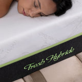 Matelas Fresh Hybride Aloe Vera Angels - 27 cm - Hybride - Confort 5 Zones