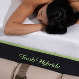 Matelas Fresh Hybride Aloe Vera Angels - 27 cm - Hybride - Confort 5 Zones