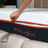 Matelas Prince Hybride Angels - 25 cm - Déhoussable et Lavable - Confort 5 Zones