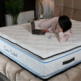 Matelas Queen Confort Angels - 34 cm - Double Surmatelas - Confort 5 Zones