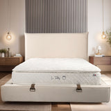 Matelas Teddy White Angels - 30 cm - Surmatelas Peluche - Confort Douillet