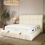 Matelas Teddy White Angels - 30 cm - Surmatelas Peluche - Confort Douillet