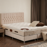 Lit Coffre Hugo Beige/Gris