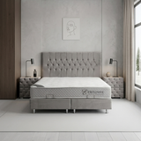 Lit Coffre Hugo Beige/Gris