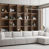 Canapé Modulable - Chenille - 4 Places + 1 Pouf