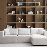 Canapé Modulable - Chenille - 3 Places + 1 Pouf