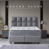 Lit Coffre QUATTRO avec Matelas 30 cm & Surmatelas Intégré –