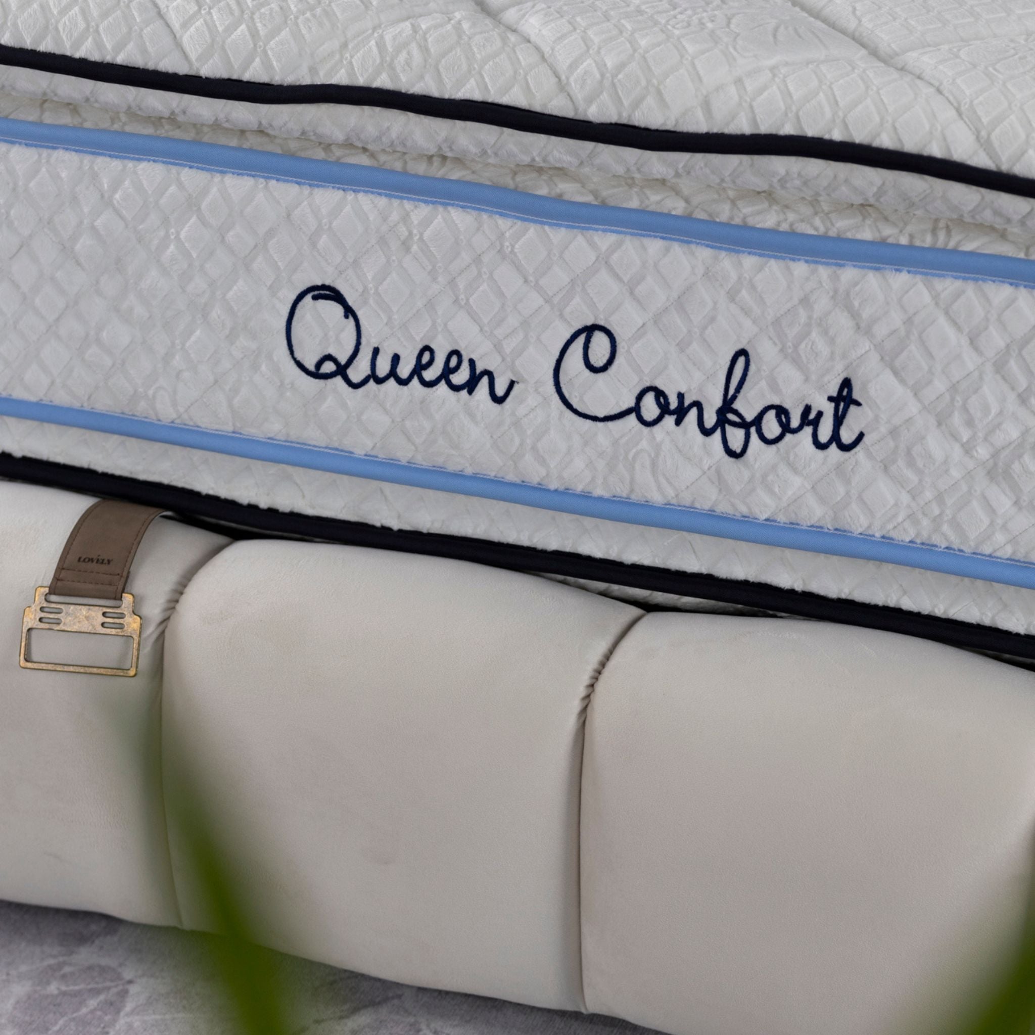 Matelas Queen Confort Angels - 34 cm - Double Surmatelas - Confort 5 Zones