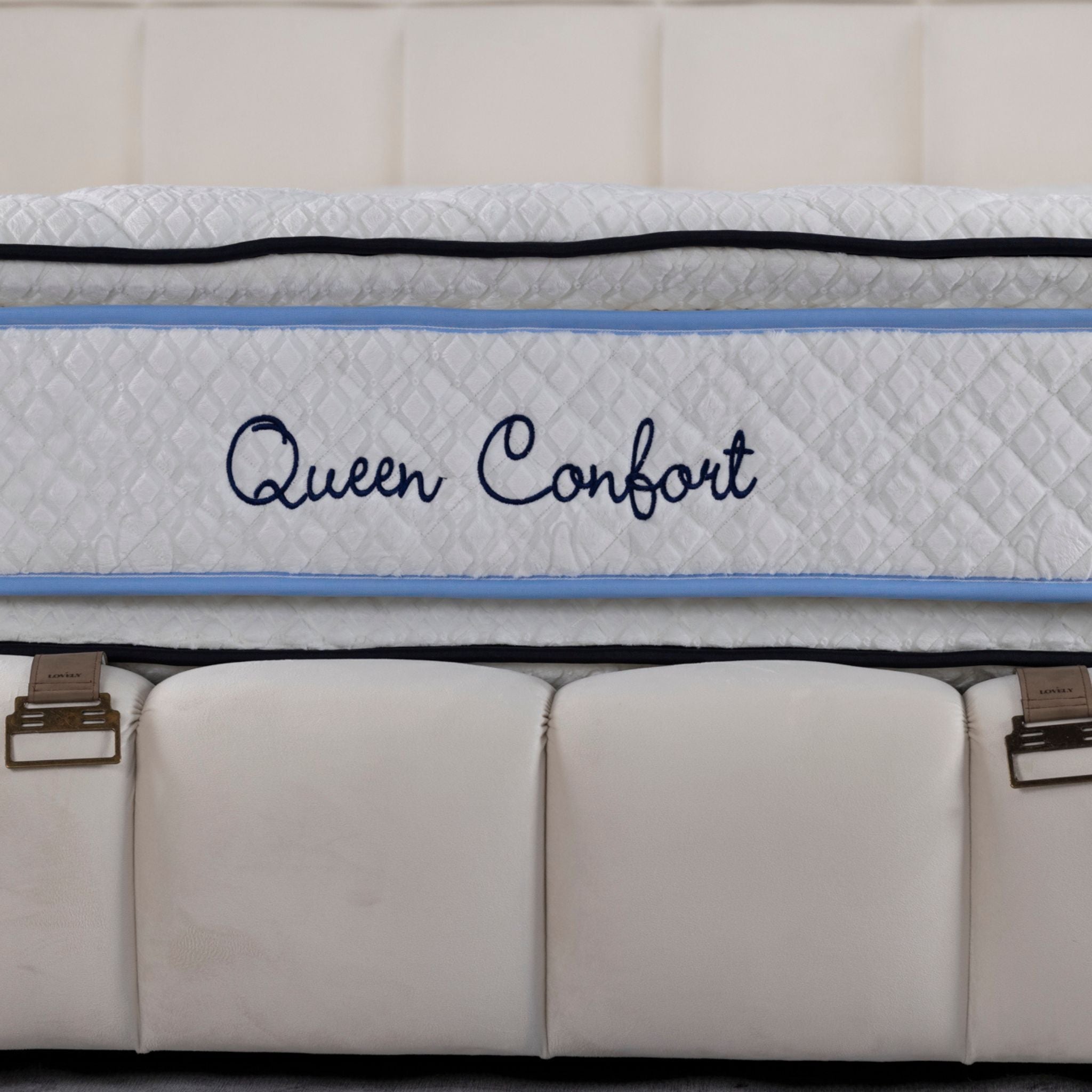 Matelas Queen Confort Angels - 34 cm - Double Surmatelas - Confort 5 Zones