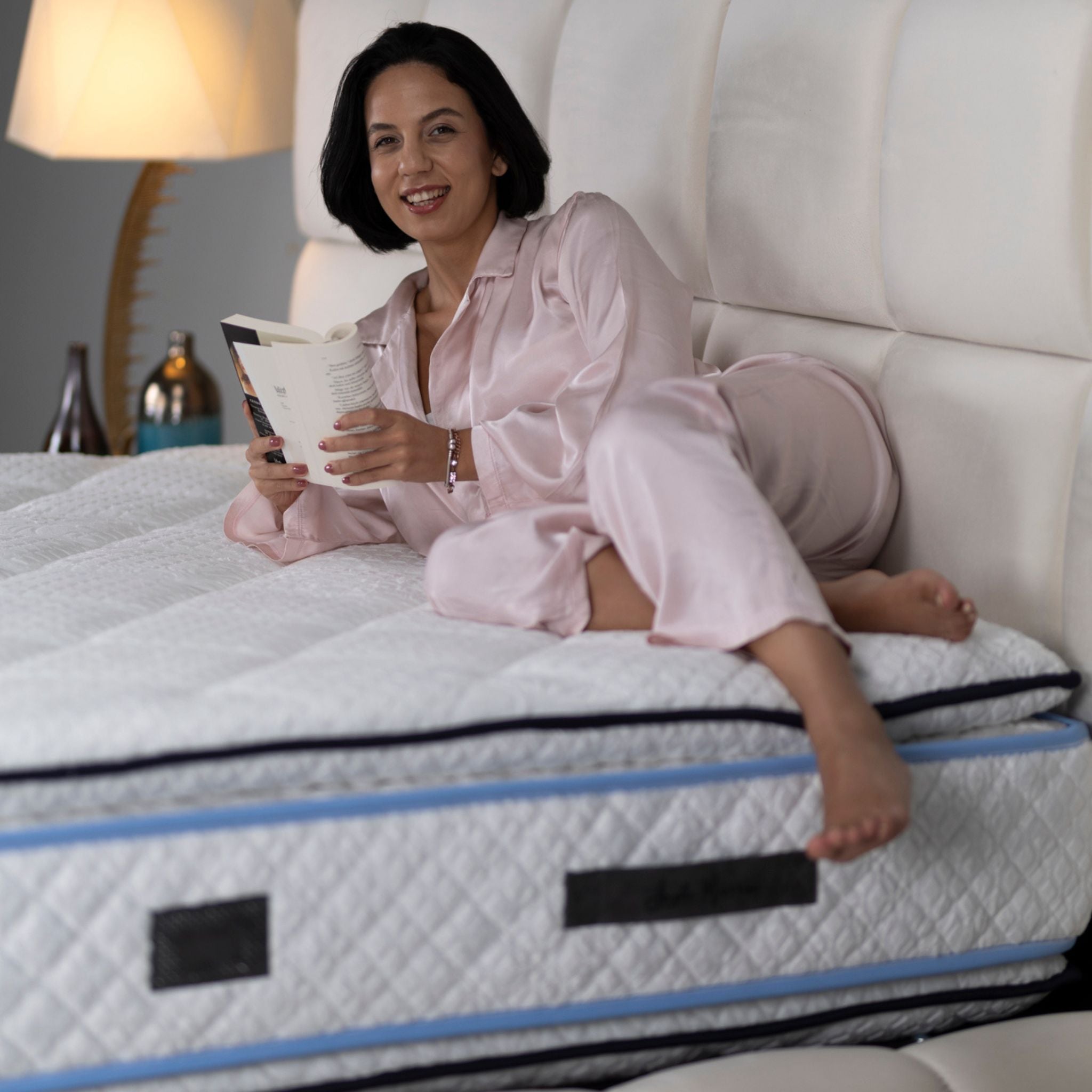 Matelas Queen Confort Angels - 34 cm - Double Surmatelas - Confort 5 Zones