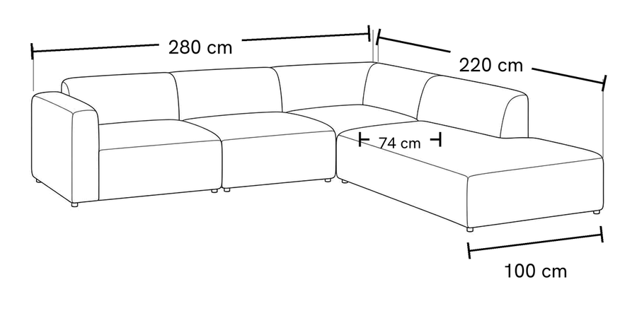 Schéma des dimensions de Montblanc