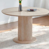 Table à Manger Axel – Ronde Effet Travertin – Ø100 cm ou Ø120 cm